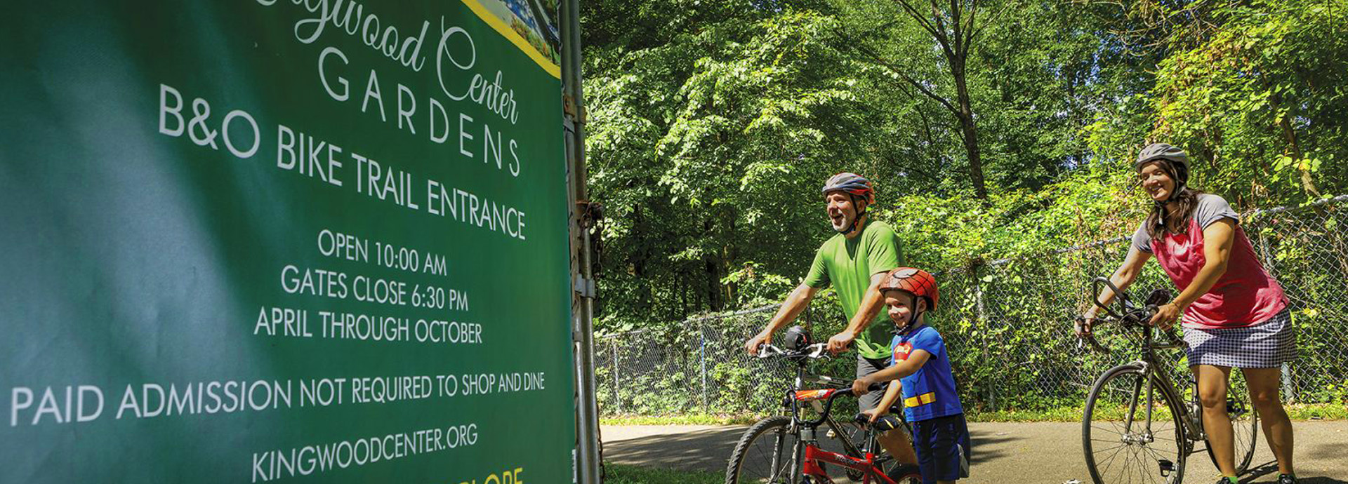 Slideshow Image - Bikers on the B&O Trail